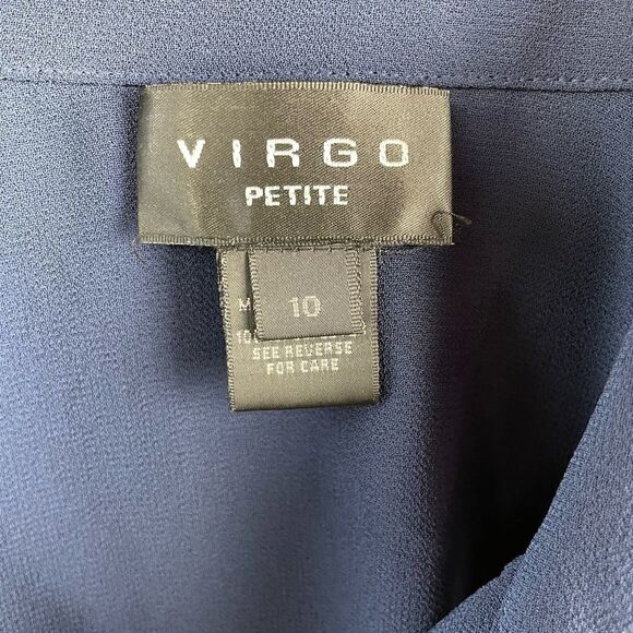 NWT Virgo Petite Matching Blouse Top and Sleeveless Dress Size 10 - Picture 11 of 14
